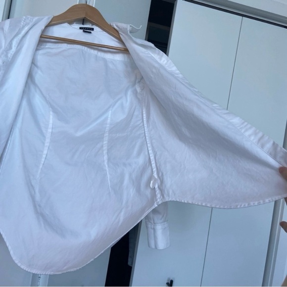 Theory - Nikala Boyfriend Shirt - White Size Small - NET-A-PORTER - Excellent - Picture 9 of 15
